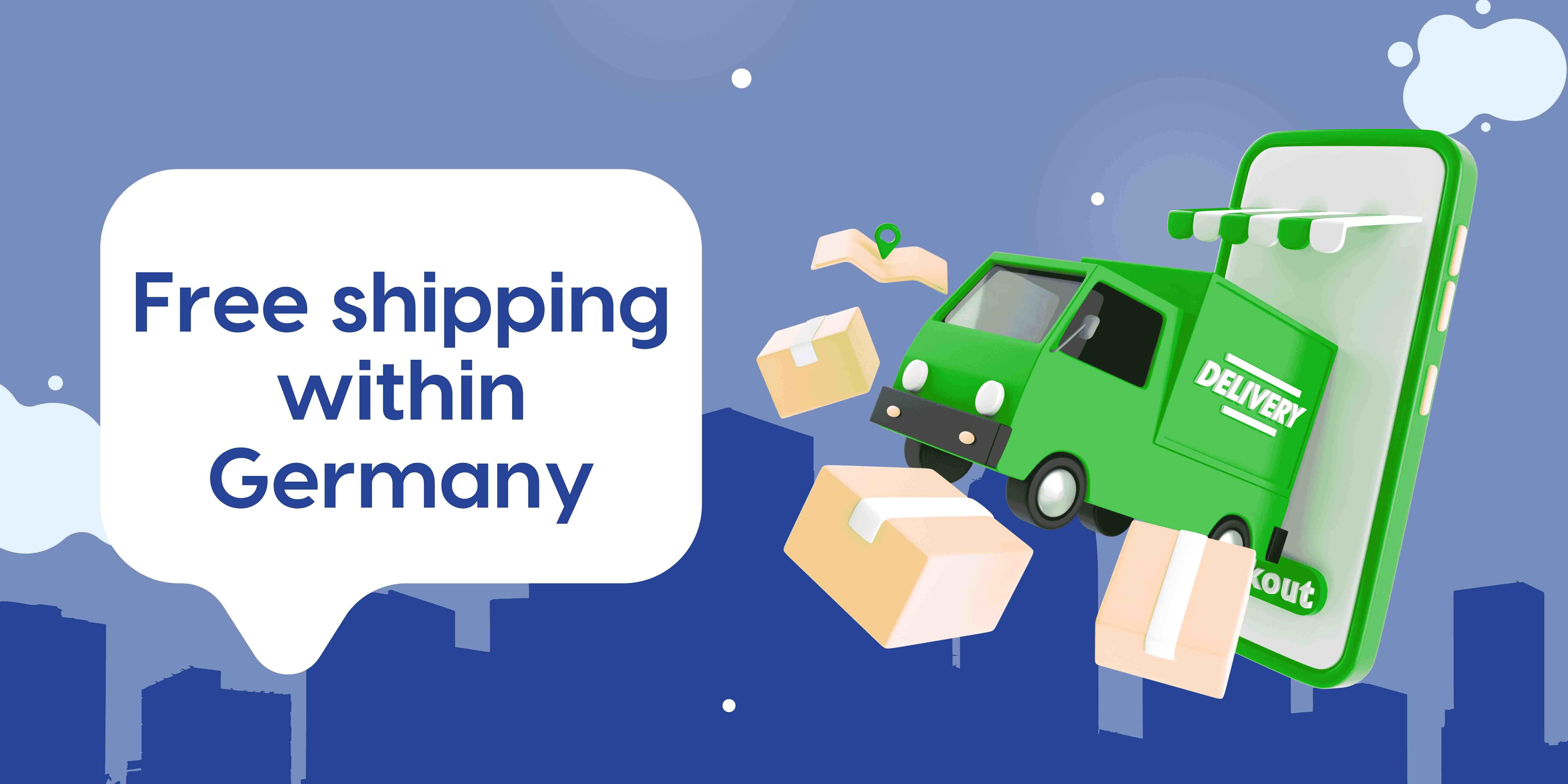 Free shipping within Germany