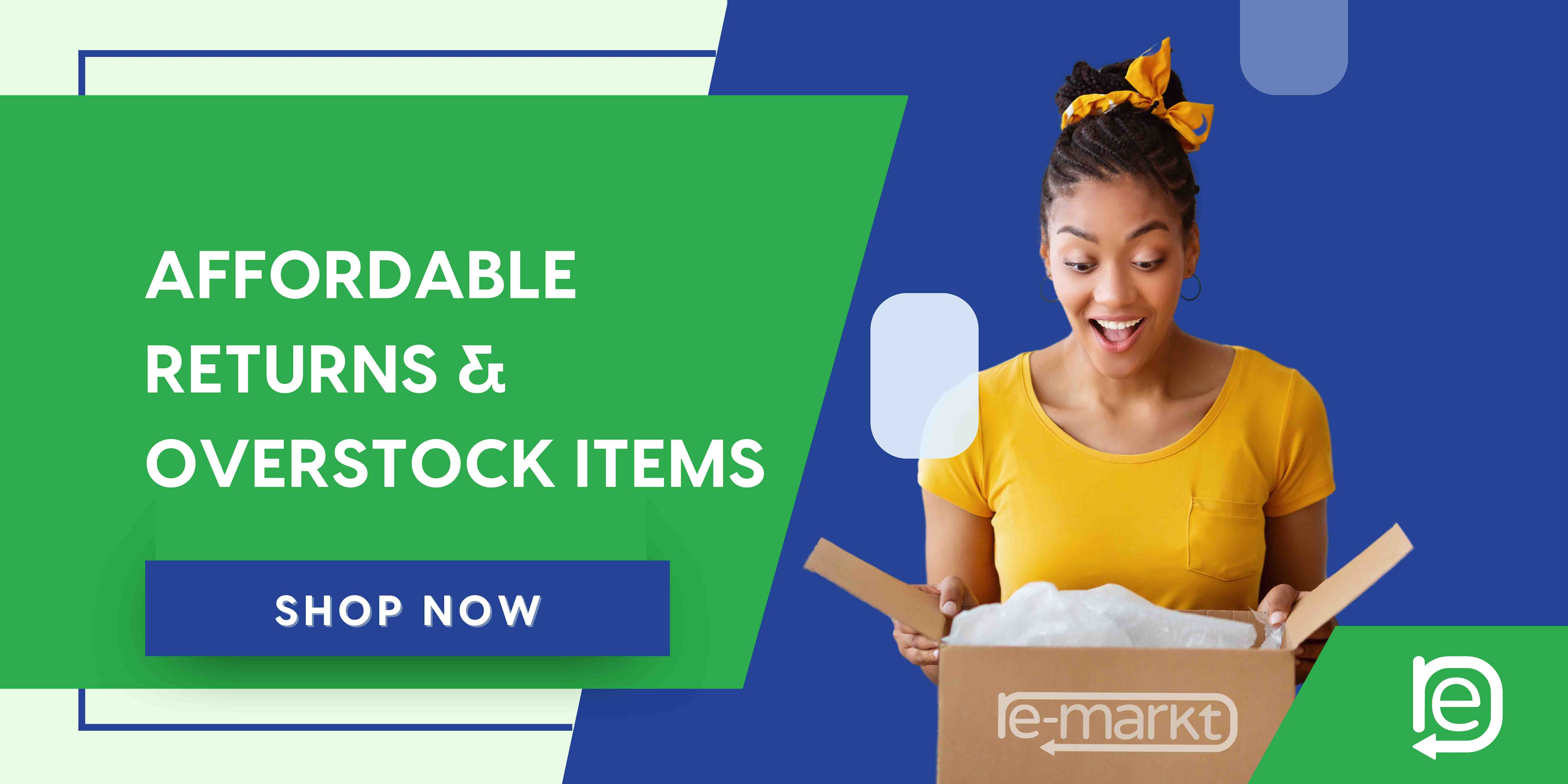 Affordable Returns & Overstock items, Re-markt - Shop Now