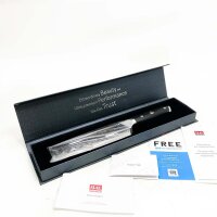 Shan to cook knife kitchen knife 16.5 cm all -purpose knife Damast stainless steel Extra sharp knife blade with ergonomic handle Exquisite gift packaging., 16.5 cm