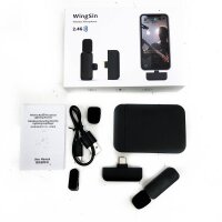 Mini Lavalier Microphone, Plug-Play Wireless Type-C...