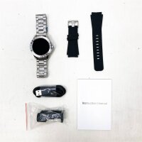 LEMFO Smartwatch Herren Uhren Fitness Armbanduhr mit Telefonfunktion und EKG, Fitnessuhr Sportuhr mit schrittzähler, 1.39 Zoll Full-Color-AMOLED Touchscreen Smartwatch für Android Ios