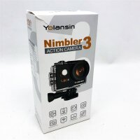 Yolansin Action Cam 4K 20MP WiFi 40M wasserdichte Unterwasserkamera EIS Sportkamera mit 170 ° Weitwinkel HD DV Camcorder mit 2.4G Fernbedienung Helmkamera 2x1200mAh Akkus