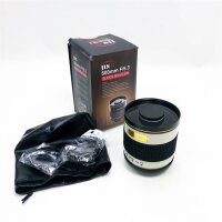 Jintu 500 mm F6.3 Manual telephoto lens, super-light lens, compatible with Canon Nikon SLR camera lens 4000D 1200D 80D 250D 50D 50D D90 D3500 D5500 D7500 D3100 D780
