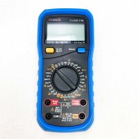 C-Logic 5100 Digital Multimeter DC/AC voltage 600V AC/DC current 10a resistance 200mA temperature capacity 100µF frequency 20kHz 2000 counts CAT III 600V