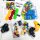 Childrens mosaic 3D puzzle construction games board toys 290 pieces rich blocks with storage case, creative dinosaurs authenters letters number diy educational young girls 3+ years