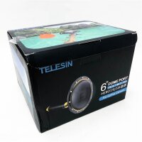 TELESIN Dome Port GoPro Camera Accessories, Underwater 6" GoPro Dome Port Cover Case with Waterproof Lid Case + Floating Bobber Handle + Trigger for GoPro Hero2018 Hero6 Hero5 Black Hero7 Black