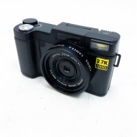 Digitalkamera Vlogging-Kamera, 3-Zoll-LCD 180-Grad-Flip-Screen Digitalkamera 48MP 2,7K HD-Videokamera mit einziehbarer Taschenlampe - USB-Aufladung, für Vlogger, Zuhause, Reisen