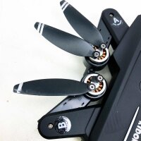 Drohne Kamera 4k GPS für Kinder - KIDOMO Bürstenlosen Motor Faltbare RC Quadrocopter mit Dual Kamera 56 Min Lang Flugzeit, APP/Automatische Rückkehr/Surround-Modus/Folge mir(F03)