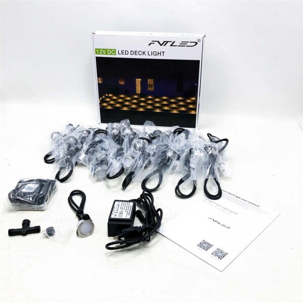 30er WIFI DreamColor Bodeneinbauleuchten Aussen Led Eingebauter IC, Ø31mm RGBIC Bodeneinbaustrahler mit Multicolor Chasing Effekt,IP67 Wasserdicht Terrassenbeleuchtung Kompatibel mit Alexa Google Home