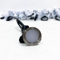 30er WIFI DreamColor Bodeneinbauleuchten Aussen Led Eingebauter IC, Ø31mm RGBIC Bodeneinbaustrahler mit Multicolor Chasing Effekt,IP67 Wasserdicht Terrassenbeleuchtung Kompatibel mit Alexa Google Home