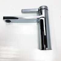 HUCKLE Sink Faucet, Single Lever Sink Mixer Tap, Cold and Hot Adjustable Sink Faucet, Polished Chrome Finish, Chrome Brass.