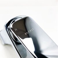Hucken wash basin, single-lever mixer for sinks, cold and warm adjustable sink tap, polished chrome finish, chrome brass.