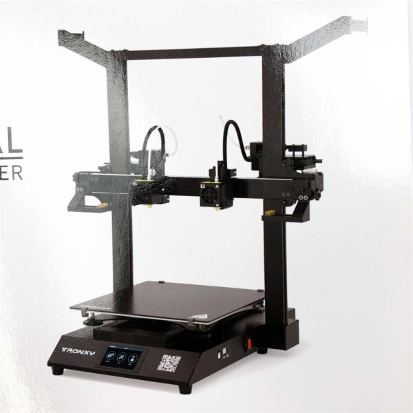 TRONXY Gemini S 3D Drucker mit Dual-Extruder mit 0,25 kg Dual-Filamenten, Druckgröße 300x300x390 mm Unterstützt lösliche Materialien PVA, TPU PETG PLA ABS