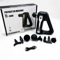 B-care Massagepistole für Soulager les Douleurs Musculaires à 32 Vitesses mit 8 austauschbaren Typen mit LCD-Ecran