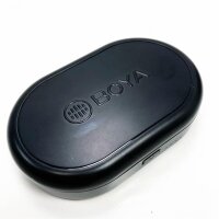 BOYA by-WM3 Mini 2,4 G kabelloses Mikrofon, Transmitter zum Anklippen, tragbarer Empfänger, Ladehülle für iOS iPhone, Podcast, Facebook, YouTube, Vlog, Videoaufzeichnung (BY-WM3D)
