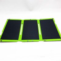 Solarladegerät 30W tragbares Solarpanel-Ladegerät mit 2 Port USB ETFE Monocrystalline Panel Reiseladegerät