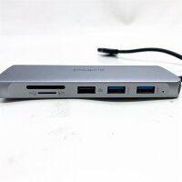Docking Station für MacBook Air MacBook Pro 2016-2021, USB C Adapter 12 in 2 USB C Hub mit Dual 4K HDMI, Displayport, Ethernet LAN, 2 USB 3.0, 2 USB 2.0, 100W PD, SD/TF Kartenleser, 3.5mm Audio/Mic