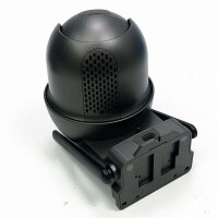 ANRAN outdoor surveillance camera battery WiFi, 360 degree swivel wireless surveillance camera with solar panel, PIR motion detector with floodlight, 2-way audio, night vision, 2.4GHz WiFi, Q01 gray