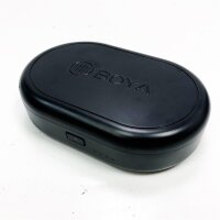 BOYA by-WM3 Mini 2.4G Wireless Microphone Clip-on Transmitter Portable Receiver Charging Case for iOS iPhone Podcast Facebook YouTube Vlog Video Recording (BY-WM3D)