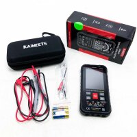 Digital multimeter with 10,000 counts, Kaiweets KM601 Intelligent current measuring device CAT III 1000 V, CAT IV 600 V, True RMS Auto-range, measures tension, run, resistance for electricians.