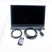 USB C Tragbarer Monitor, ELECROW 15,6 Zoll 1920 * 1080P Typ C HDMI IPS Monitor Kompatibel mit Laptop, PC, Spielkonsolen, Smartphone