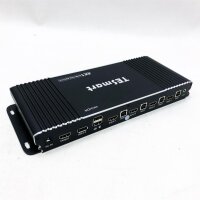 Tesmart HDMI KVM-Switch 4-Port-KVM switch 4K 3840x2160 60 HZ 4: 4 KVM 4 computer 1 monitor with USB 2.0, IR remote control, KM passage function, package with 2 pieces 1.5 m KVM cable