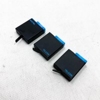 TELESIN Triple Batterieladegerät Set Ladebox + 3 Akkus mit Aufbewahrungskoffern, 6 in 1 Zubehörset für GoPro Hero8 Black/Hero 7/6 / Hero 5 (6 in 1 Charger Battery Kit)