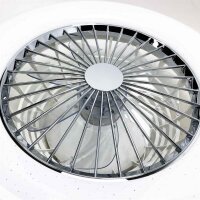 Depuley Deckenventilator mit Beleuchtung & Fernbedienung, Fan Dimmbar mit Timer, Einstellbare Windgeschwindigkeit, 30W Deckenventilator LED Modern, Farbwechsel 3000K~6500K für Schlafzimmer