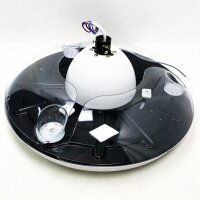 Depuley LED Deckenventilator Kristall mit Licht & Fernbedienung, 3 Farbwechsel Dimmbar Lüfter, Einstellbare 3 Geschwindigkeiten, 40W Licht und 58W Motor mit Timer, Leiser für Schlafzimmer Wohnzimmer