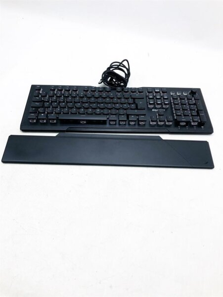 Roccat Vulcan Pro - Optische RGB Gaming Tastatur, AIMO LED Einzeltastenbeleuchtung, Titan Switch Optical, Aluminiumoberfläche, Multimedia-Tasten, Handballenauflage, schwarz