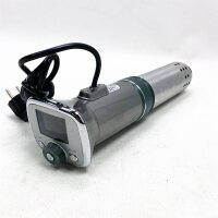 KitchenBoss Sous Vide Roner, niedrige Temperatur, 1100 W, LCD-Farbe, IPX7, wasserdicht, ultra-geräuscharm, bürstenloser DC-Motor, Kochmaschine mit 15 integrierten Rezepten, silberfarben