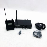 VBESTLIFE In Ear Wireless Monitorsystem UHF Stereo Wireless Monitorsystem 670-680MHZ für ANLEON (1 Sender und 1 Empfänger)(eu-stecker)