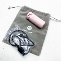 FeiyuTech [Offiziell] VLOG Pocket 3-Achsen-Gimbal-Stabilisator, Kompatibel mit Samsung s21 iPhone 13 und Android P30 Smartphone, Tragbarer und Faltbar, Timelapse, Zeitlupe, Panorama - Rosa