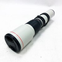 500 mm F8-F32 Objektiv mit manuellem Fokus Telefokus, Legierung 500 mm F8-F32 manuelles Fokussieren Teleobjektiv mit Fester Brennweite Optische Glaslinse für Canon EF Mount-Kamera