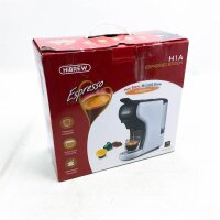 Hibrew coffee machine for espresso, for hot and cold drinks, cold infusion, warm gold, 4 in 1, multi-capsules, powder, ground