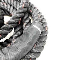 Proiron 9m/12m fighting ropes, fighting rope for fitness training, gym, heavy exercise ropes 38 mm, corrugation rope for strength training (12m)