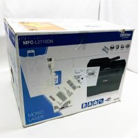 Brother mfcl2710dn Laser 4 in 1 Multifunktionsdrucker (A 30 ppm mit drahtgebundenen Netzwerk, Duplex in Druck, ADF 50 Blatt und Display LCD, italienische Version) schwarz/weiß