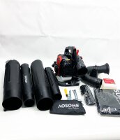 Aosome ASBV3405 Jugs vacuum blower for the garden, 3-in-1, 2-stroke petrol engine, easy to start, 25.4 CC, 60-l collecting bag