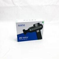 Massagepistole, RENPHO Massage Gun Deep Tissue mit Wärme Massagekopf, Muskel massagegerät mit bis zu 3200 U/min und Typ-C-Aufladung, 2500-mAh-Akku zur Erholung der Muskelentspannung, Grau