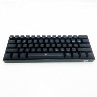 Redragon K630 Dragonborn 60% wired RGB gaming keyboard, 61 keys compact mechanical keyboard with tactile blue switch, pro driver support, black