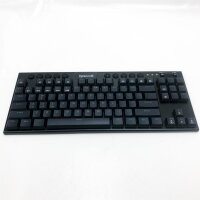 Redragon K621 Horus TKL mechanische RGB-Tastatur, 5.0 BT/2.4 Ghz/Kabelgebunden DREI Modi 80% Ultraflache Flache Profil Bluetooth-Tastatur mit dedizierter Mediensteuerung und linearen roten Schaltern