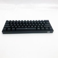 Redragon K630 Dragonborn 60% kabelgebundene RGB-Gaming-Tastatur, 61 Tasten Kompakte mechanische Tastatur mit taktilem Braun-Schalter, Pro-Treiberunterstützung, Schwarz