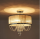 Saint Mossi Gaze Shade 4 Lichter Moderne K9 Kristall Regentropfen Deckenleuchte Semi Flush Mount Deckenleuchter Chrom-Finish