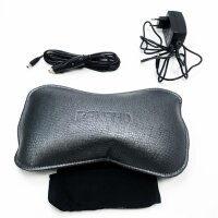 Rückenmassagegerät, RENPHO Massagesitzauflage S-Form Shiatsu Massageauflage mit Vibration, Wärmefunktion, Tiefenknetrollen, Massagegerät für Schulter, Taille, Hüfte