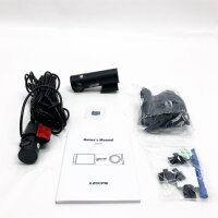 AZDOME Dashcam mit Rückfahrkamera[4K, 170°Vorne+1080P, 150°Hinten] WiFi, GPS, Englische Sprachsteuerung, Super Nachtsicht, WDR, Loop-Aufnahme, G-Sensor, Parküberwachung, 64G Micro SD-Karte (M300S)