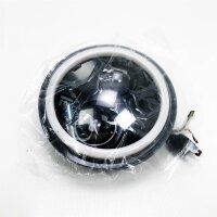 5.75 Zoll LED Motorrad Scheinwerfer Frontscheinwerfer Angel Eye weißer für Harley-Davidson-Wasserdichter Jeep