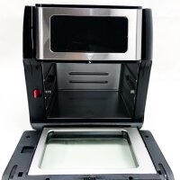 Innsky Ölfreie Fritteuse 10 l, 1500 W Heißluftfritteuse mit 10 Programmen, Heißluftfritteuse mit 6 kostenlosem Zubehör, Heißluftofen, Dörren, LED-Touchscreen und Timer