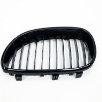 Cooler grille grille replacement car kidney double bridge sports for BMW 5 Series E61 M5 2003-2009 shine black 51712155446.51712155447