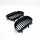 Kühlergrill Gitter Grill Ersatz Auto Nieren Doppelsteg Sport für BMW 5er E60 E61 M5 2003-2009 Glanz Schwarz 51712155446,51712155447