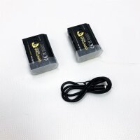 PATONA Dual LCD USB Ladegerät mit 2X EN-EL15C Protect Akkus kompatibel mit Nikon Z5, Z6, Z6II, Z7, Z7II, D7500